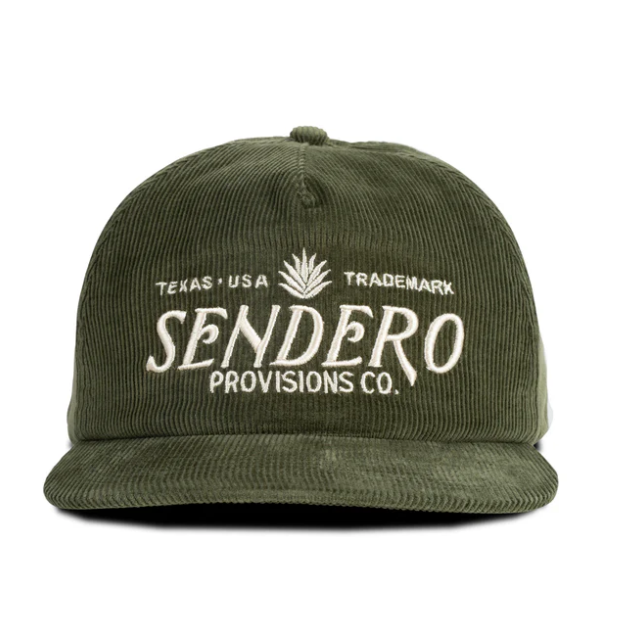 Sendero Logo Hat- Olive Corduroy