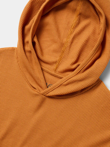 Drirelease Waffle Hoodie- Coastal Copper