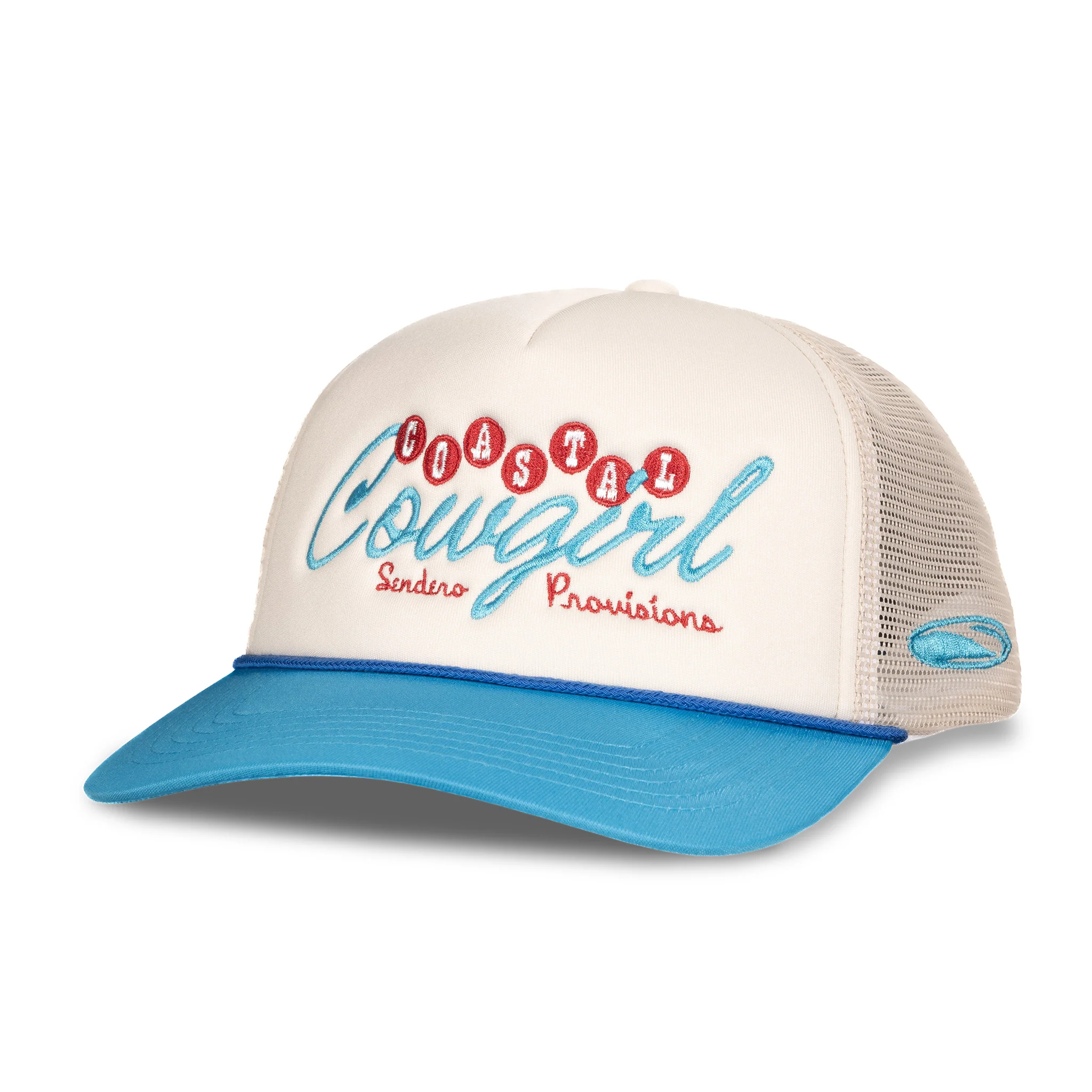 Coastal Cowgirl Hat- White/Blue