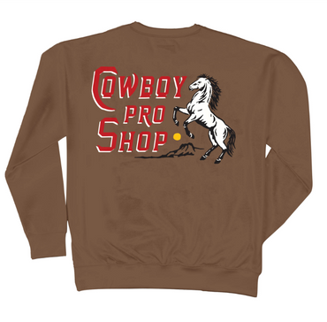 Cowboy Pro Shop Sweatshirt- Light Brown