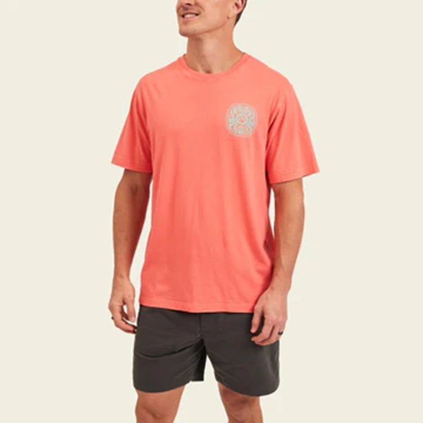 Crab Idol Cotton T-Shirt- Coral