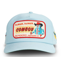Danger Cowboy Hat- Blue