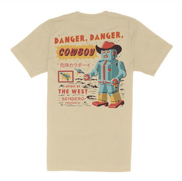 Danger Cowboy T-Shirt- Cream