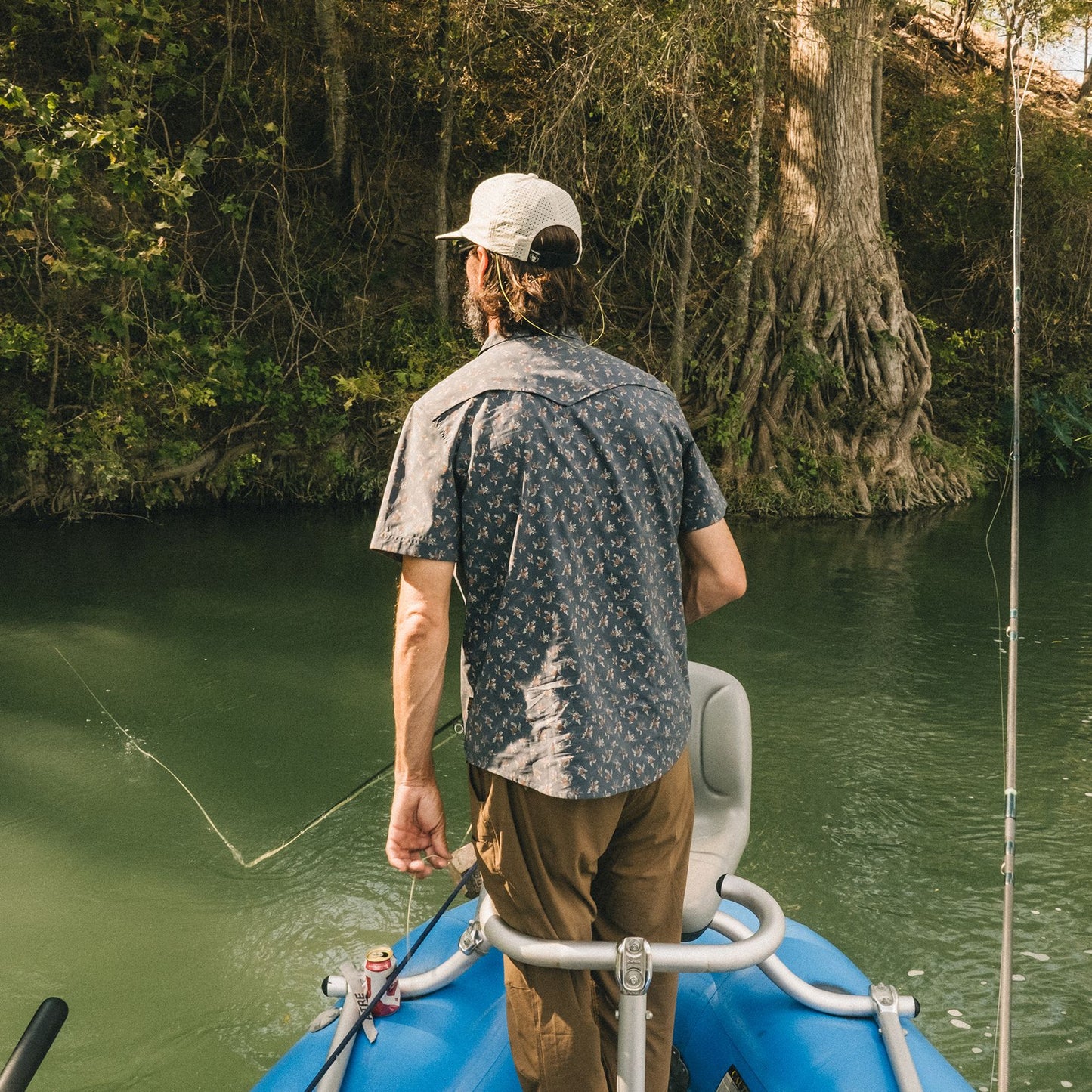 Open Country Tech Shirt- Rancher Floral/Dark Slate