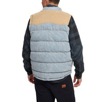 Denim Rounder Vest- Sky Denim/Dirt
