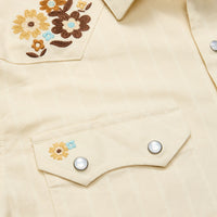 Crosscut Deluxe Short Sleeve Shirt- Flower Power/Off White Dobby