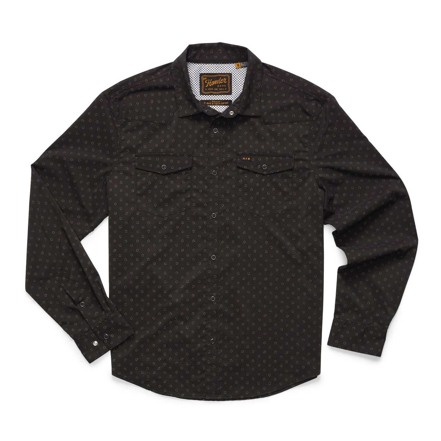 Matagorda Long Sleeve Shirt- Lots of Dots/Dark Slate