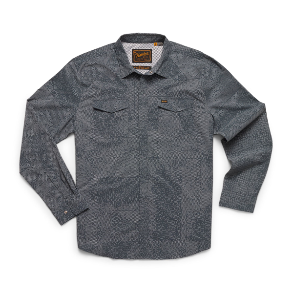 H Bar B Tech Long Sleeve-Dot Matrix/Dark Slate