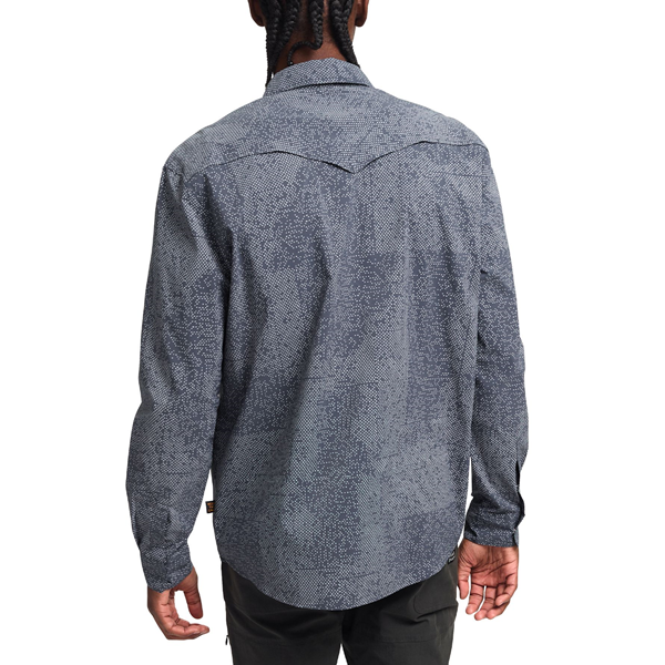 H Bar B Tech Long Sleeve-Dot Matrix/Dark Slate