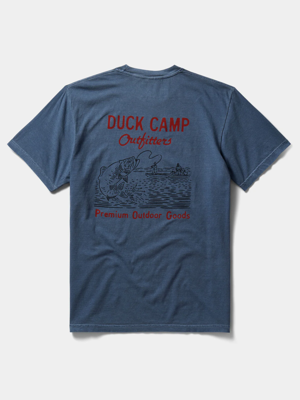 Fish On T-Shirt- Dark Denim