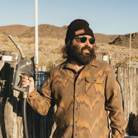 Howler Script Hawkeye Beanie- Dark Brown