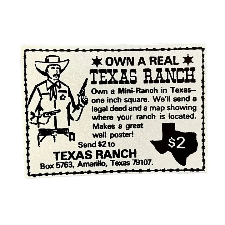 Texas Ranch Sticker