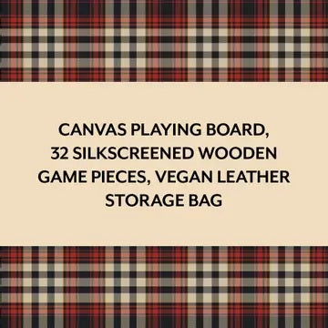 Pendleton Chess & Checkers Set -Red/Black Check