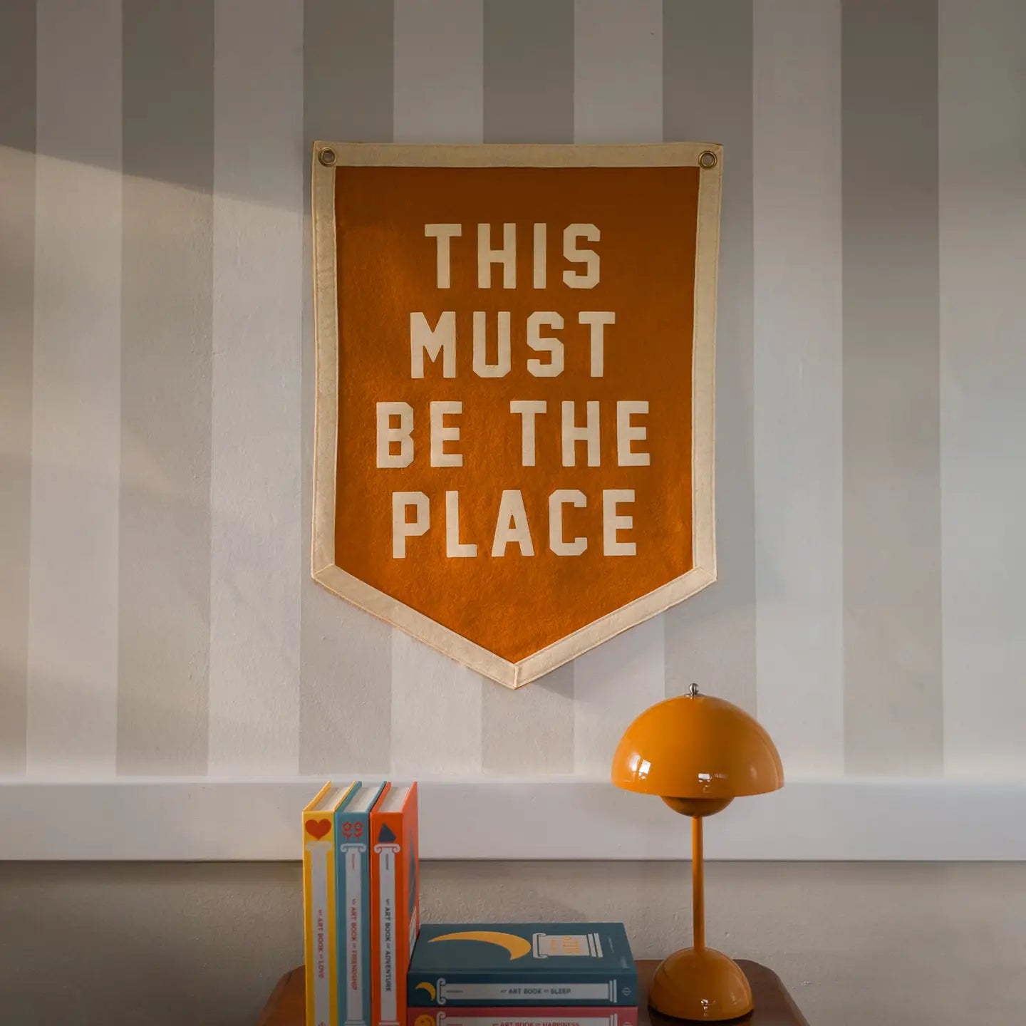 This Must Be The Place Felt Camp Flag