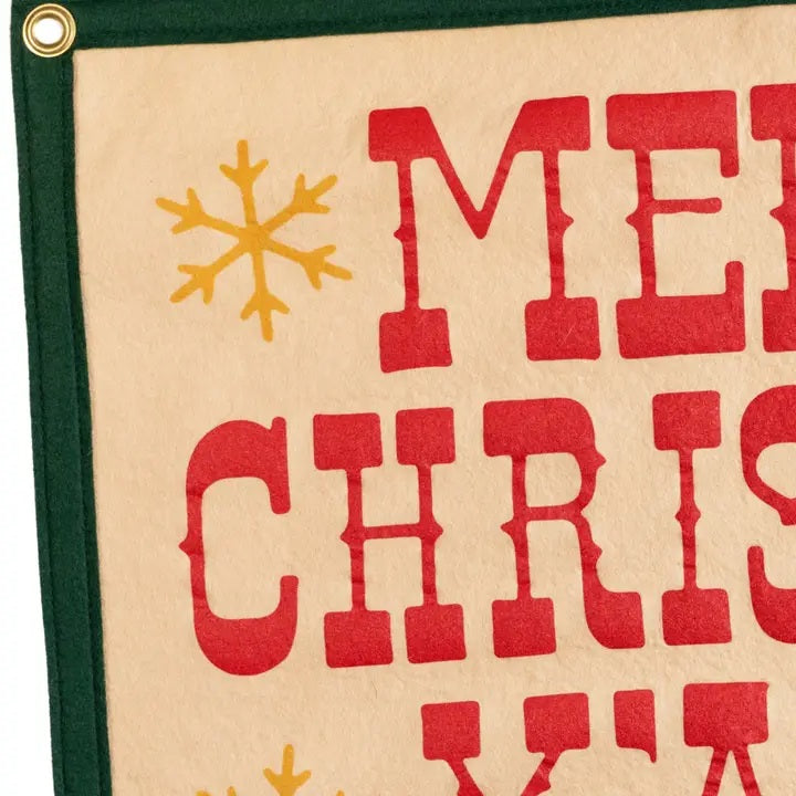 Merry Christmas Y'all! Camp Flag