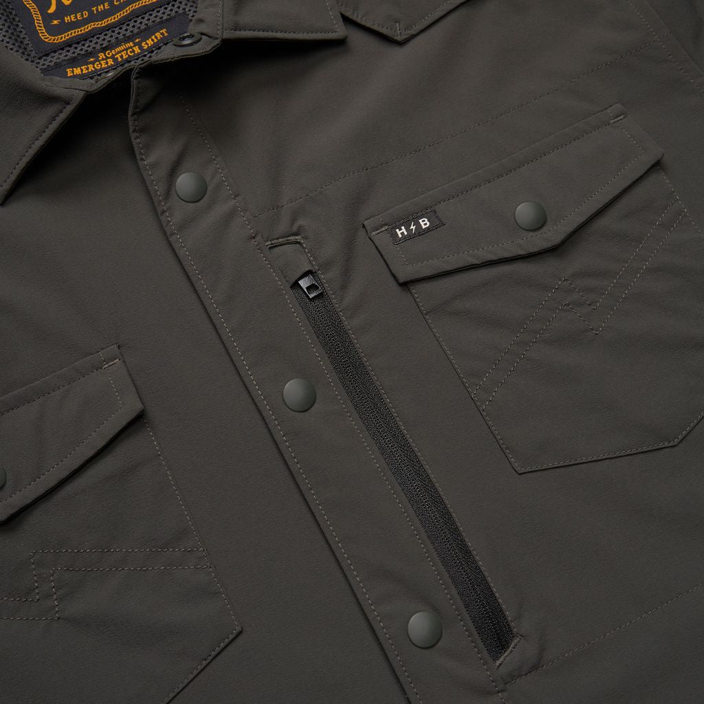 Emerger Tech Long Sleeve Shirt- Antique Black