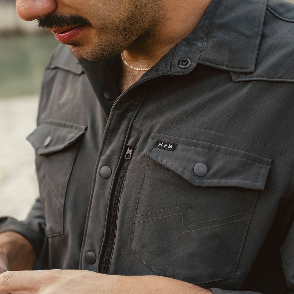 Emerger Tech Long Sleeve Shirt- Antique Black