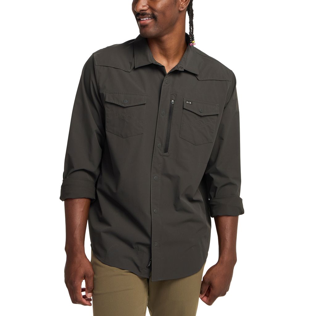 Emerger Tech Long Sleeve Shirt- Antique Black