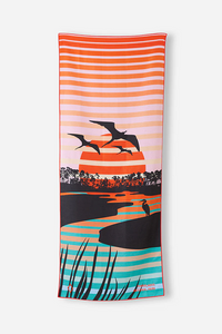 Everglades NP Towel- Pink/Teal