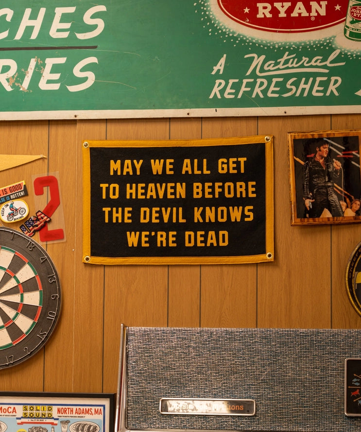 May We All Get To Heaven Camp Flag