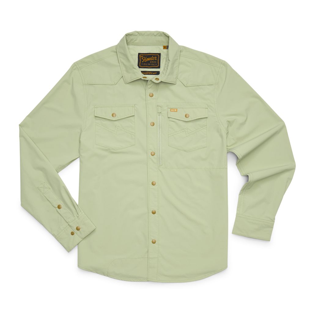 Emerger Tech Long Sleeve Shirt- Fog Green