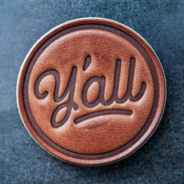 Y'all Leather Magnet