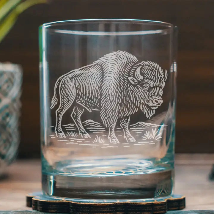 Buffalo Old Fashion 12oz Glass