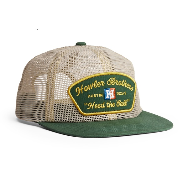 Feedstore Snapback Hat- Tan/Green