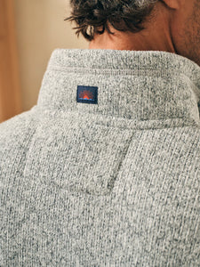 Sweater Fleece Quarter Zip- Light Granite