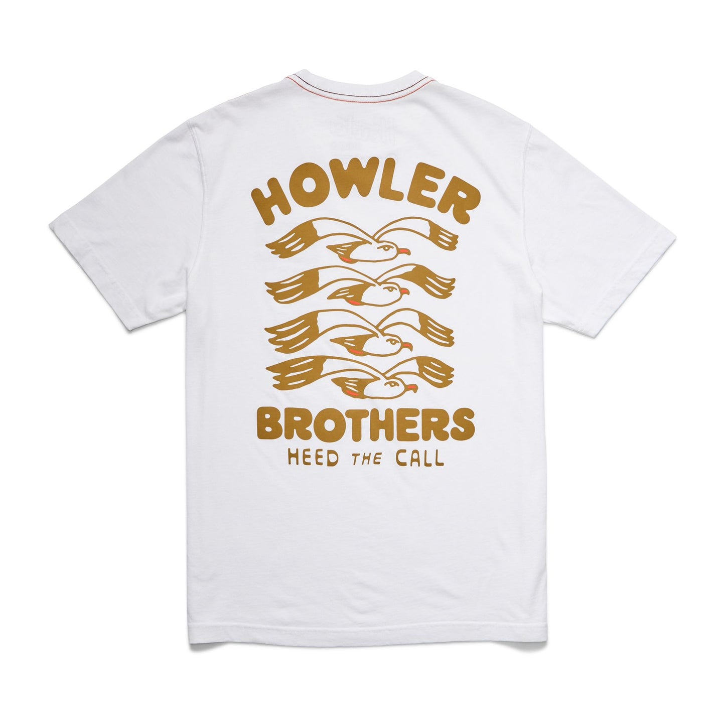 Flocka Seagulls Cotton T-Shirt- Vintage White