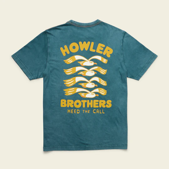 Flocka Seagulls Cotton T-Shirt- Storm