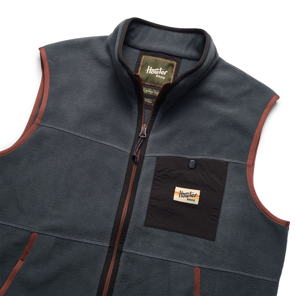 Free Range Fleece Vest- Fog