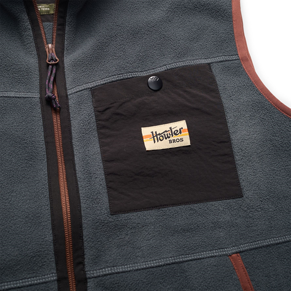 Free Range Fleece Vest- Fog