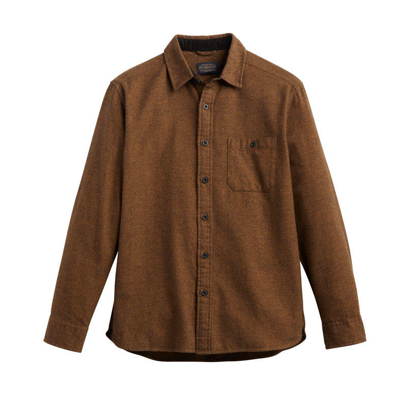 Fremont Flannel- Pecan Heather