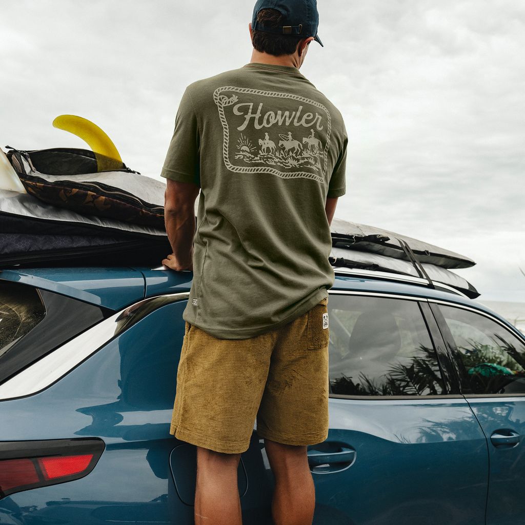 Howler Posse T-Shirt- Dark Olive