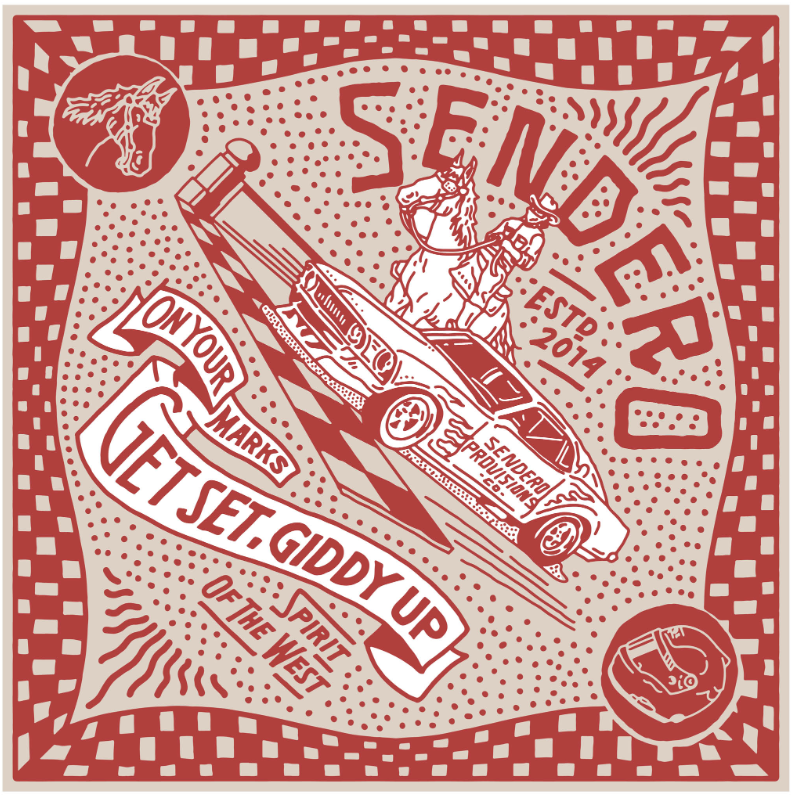 Giddy Up Bandana- Red