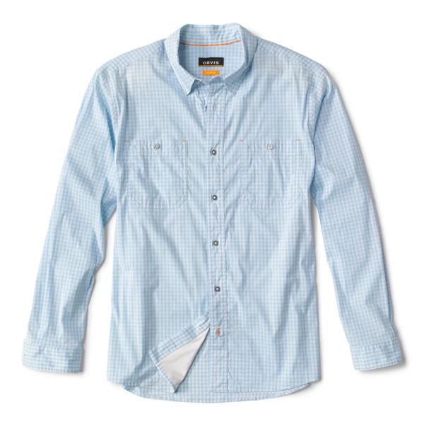 River Guide 2.0 Long Sleeve Shirt Cloud Blue Gingham