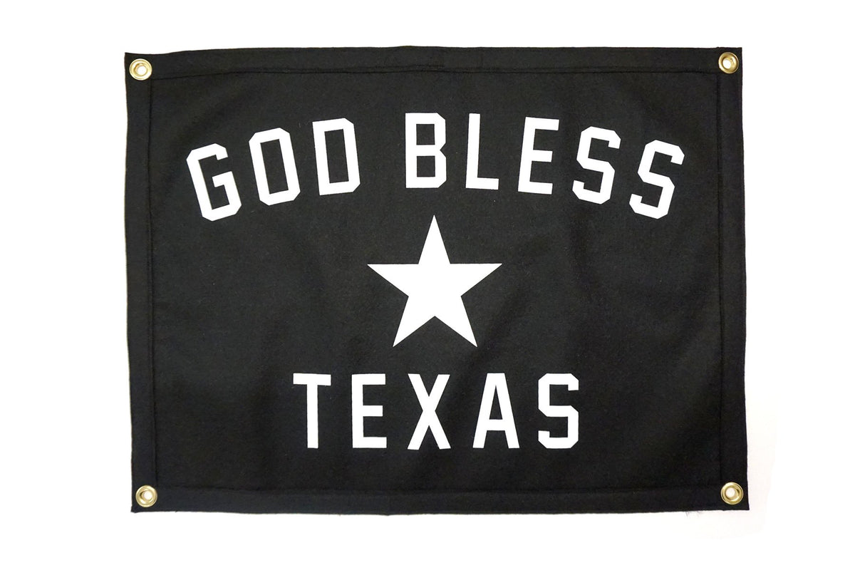 God Bless TX Camp Flag