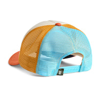 Lone Gull Foam Dome Snapback- Bold Orange