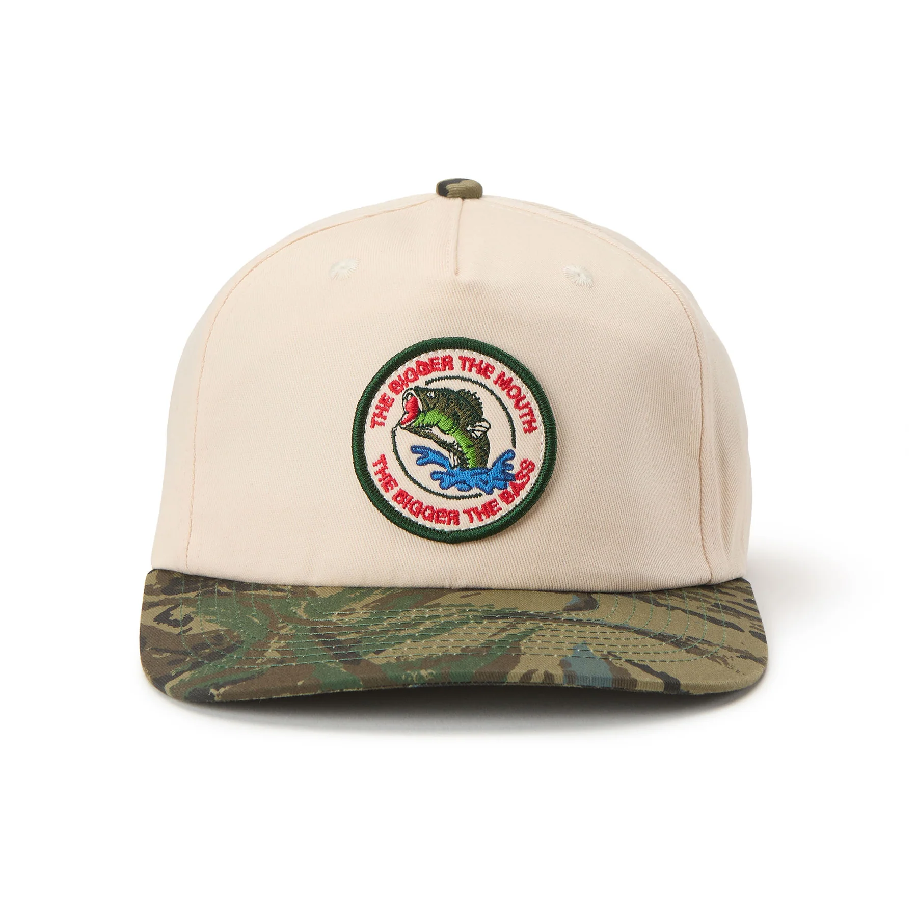 I'm Hooked Snapback- Cream/Camo