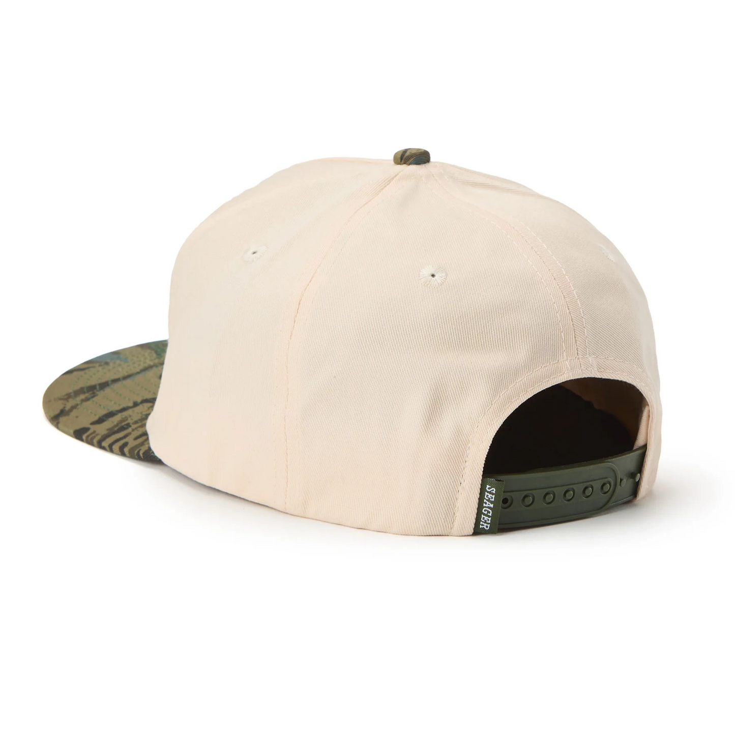 I'm Hooked Snapback- Cream/Camo