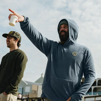 Palo Duro Fleece Hoodie- Stormy Sea