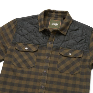 Quintana Quilted Flannel: Cody Check- Antique Black