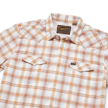 H Bar B Tech Longsleeve: Leon Plaid- Clay