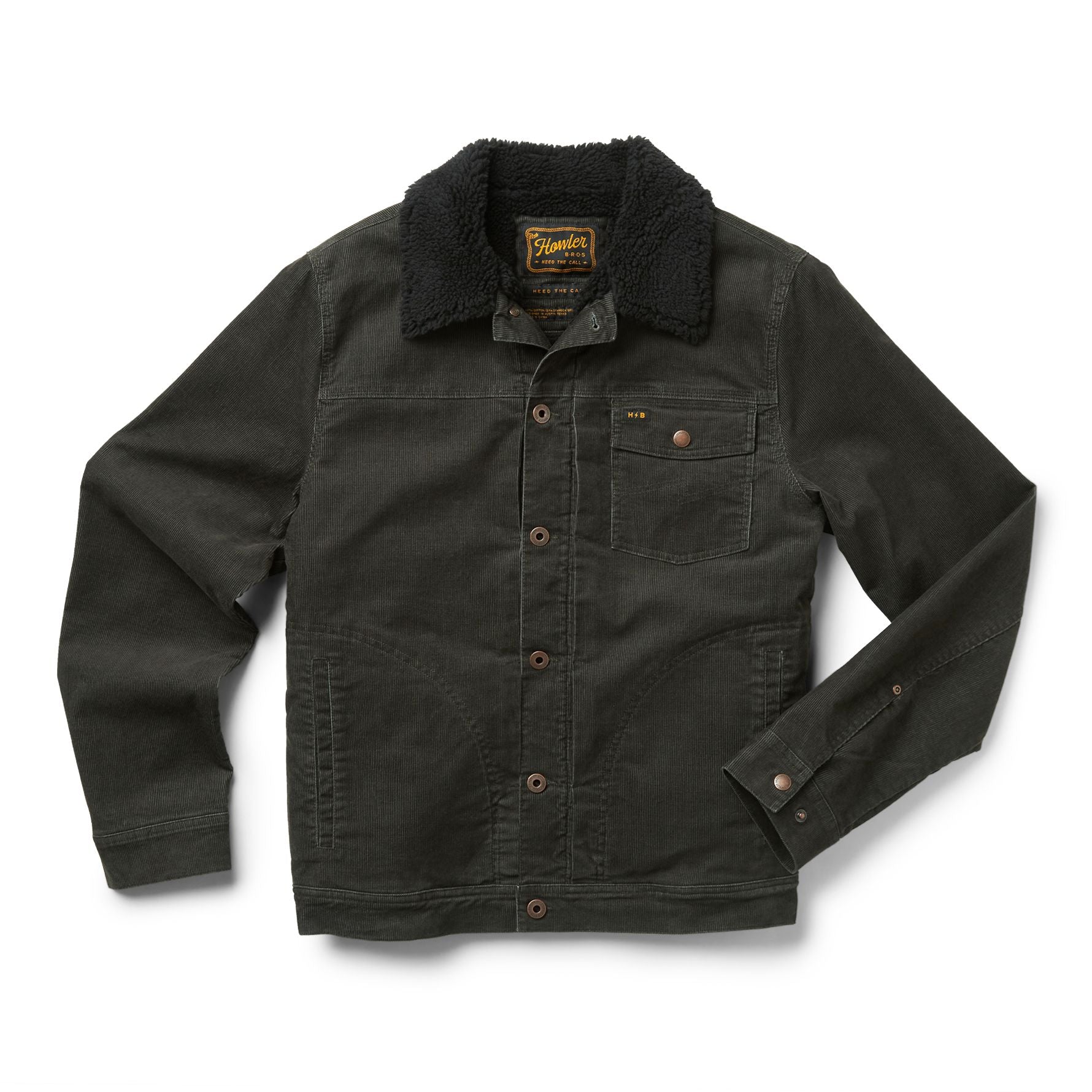 Fuzzy Depot Jacket-Faded Black Corduroy