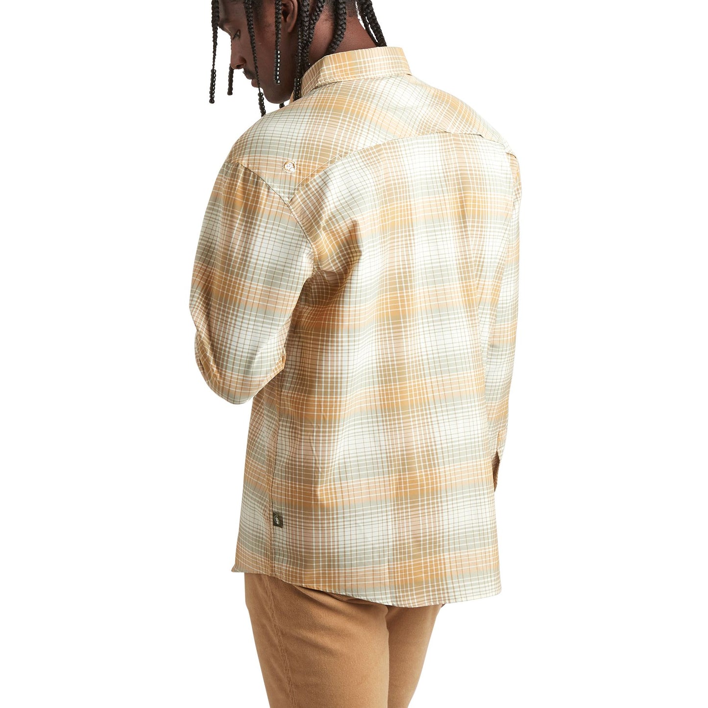 Matagorda Long Sleeve: Evans Plaid- Terra