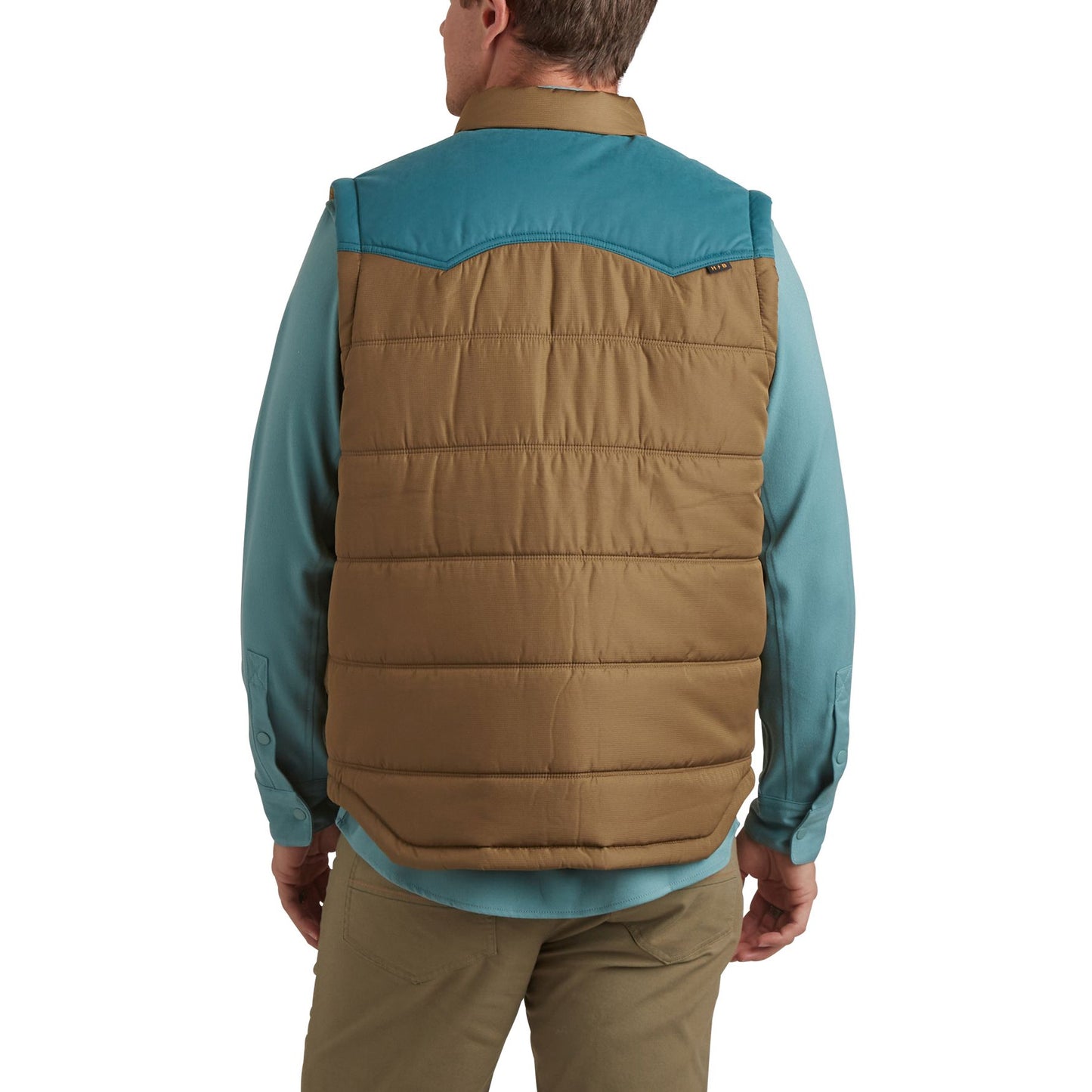 Rounder Vest- Capers/Dark Teal