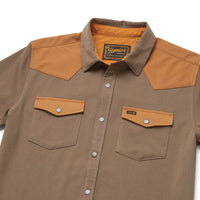 Stockman Stretch Snapshirt- Cocodrillo/Duck Brown