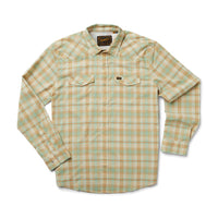 H Bar B Tech Longsleeve- Leon Plaid- Brown Rice