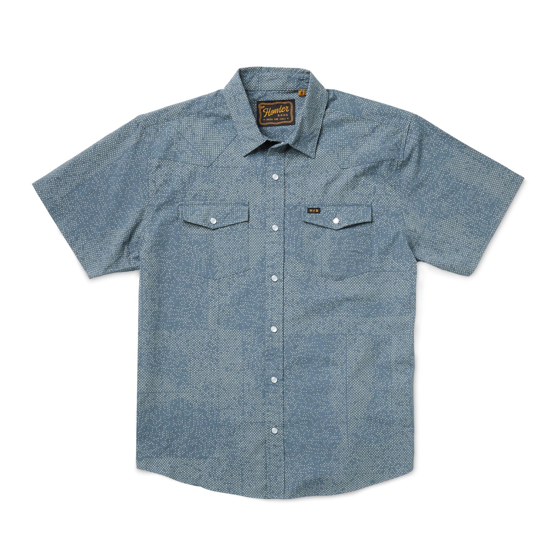 H Bar B Snapshirt- Dot Matrix- Dark Slate